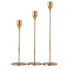 Brushed Metal Graduated Taper Holders (Set of 3)