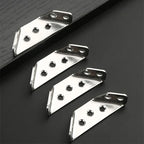 Brushed Stainless Steel Triangular Corner Brace (Pack of 10)