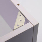 Brushed Stainless Steel Triangular Corner Brace (Pack of 10)