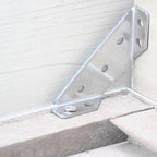 Brushed Stainless Steel Triangular Corner Brace (Pack of 10)
