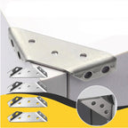 Brushed Stainless Steel Triangular Corner Brace (Pack of 10)