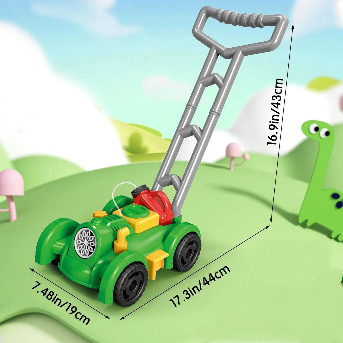 Bubble Lawn Mower Toy No Batteries Durable Plastic