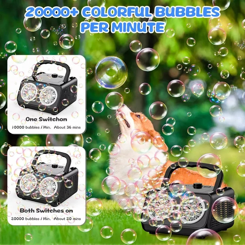 Bubble Machine 26 Wands USB & Battery Powered