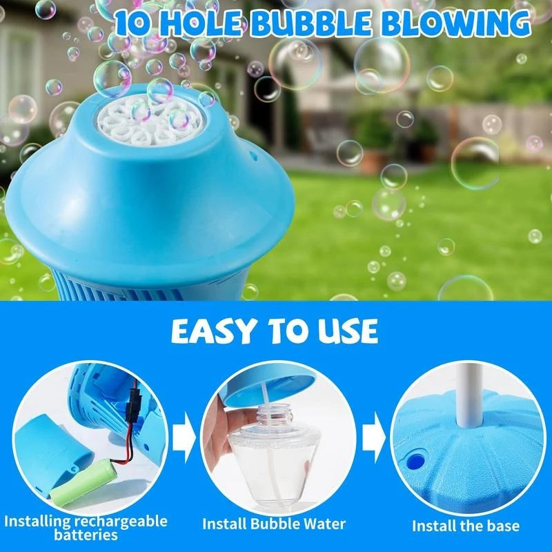 Bubble Machine Automatic High Output Adjustable Stand