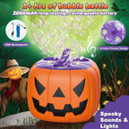 Bubble Machine Pumpkin-Shaped High Output Rechargeable Purple LED