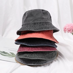Bucket Hat Lightweight Cotton Foldable UV Protection