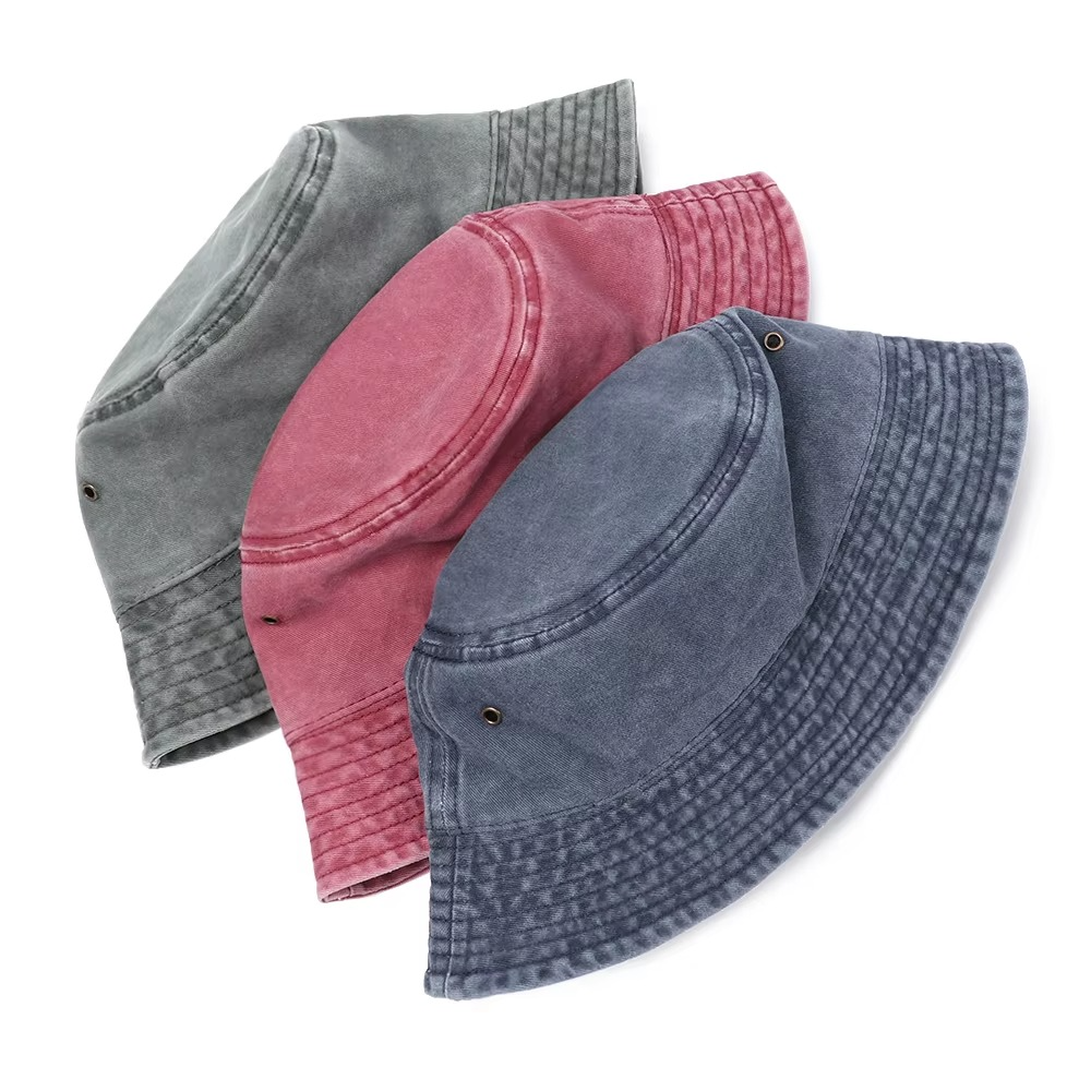 Bucket Hat Lightweight Cotton Foldable UV Protection
