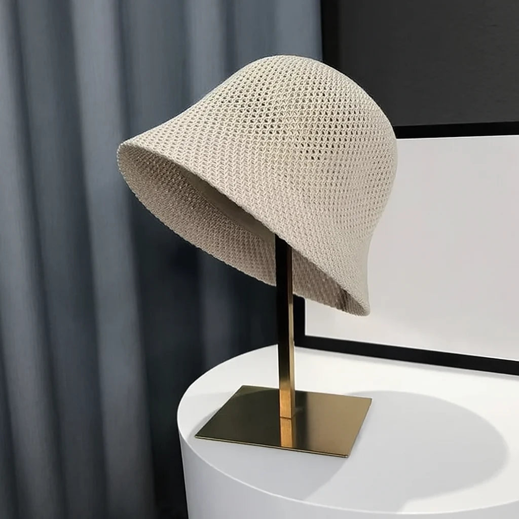 Bucket Hat Polyester Open-Knit Breathable & Foldable