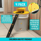 Bucket Lid Trap Hands-Free Auto-Reset Fits 19 L Bucket