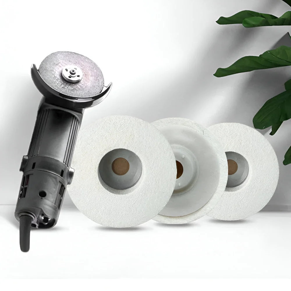 Buffing Pads Wool Felt Fits 100-Type Set of 5