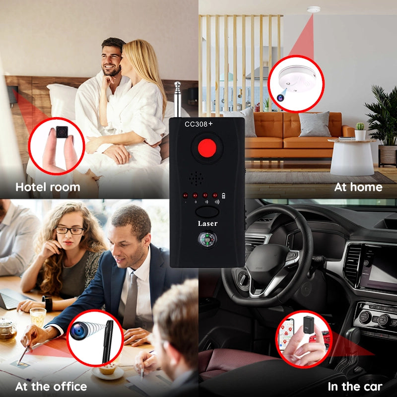 Bug Detector RF Hidden Camera & Microphone 10-Hour Battery