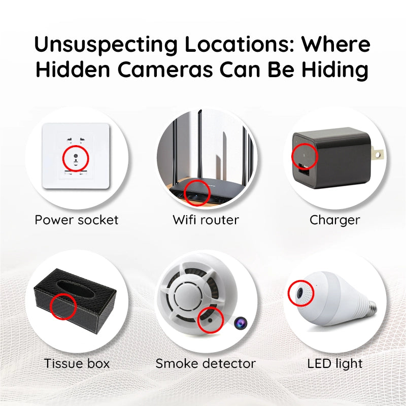 Bug Detector RF Hidden Camera & Microphone 10-Hour Battery
