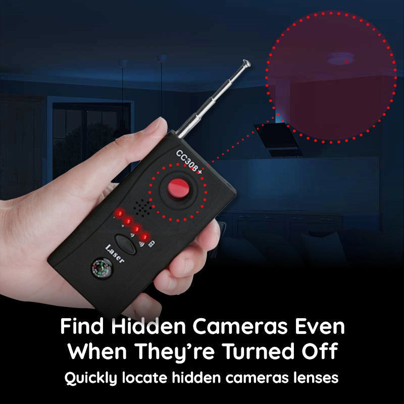 Bug Detector RF Hidden Camera & Microphone 10-Hour Battery