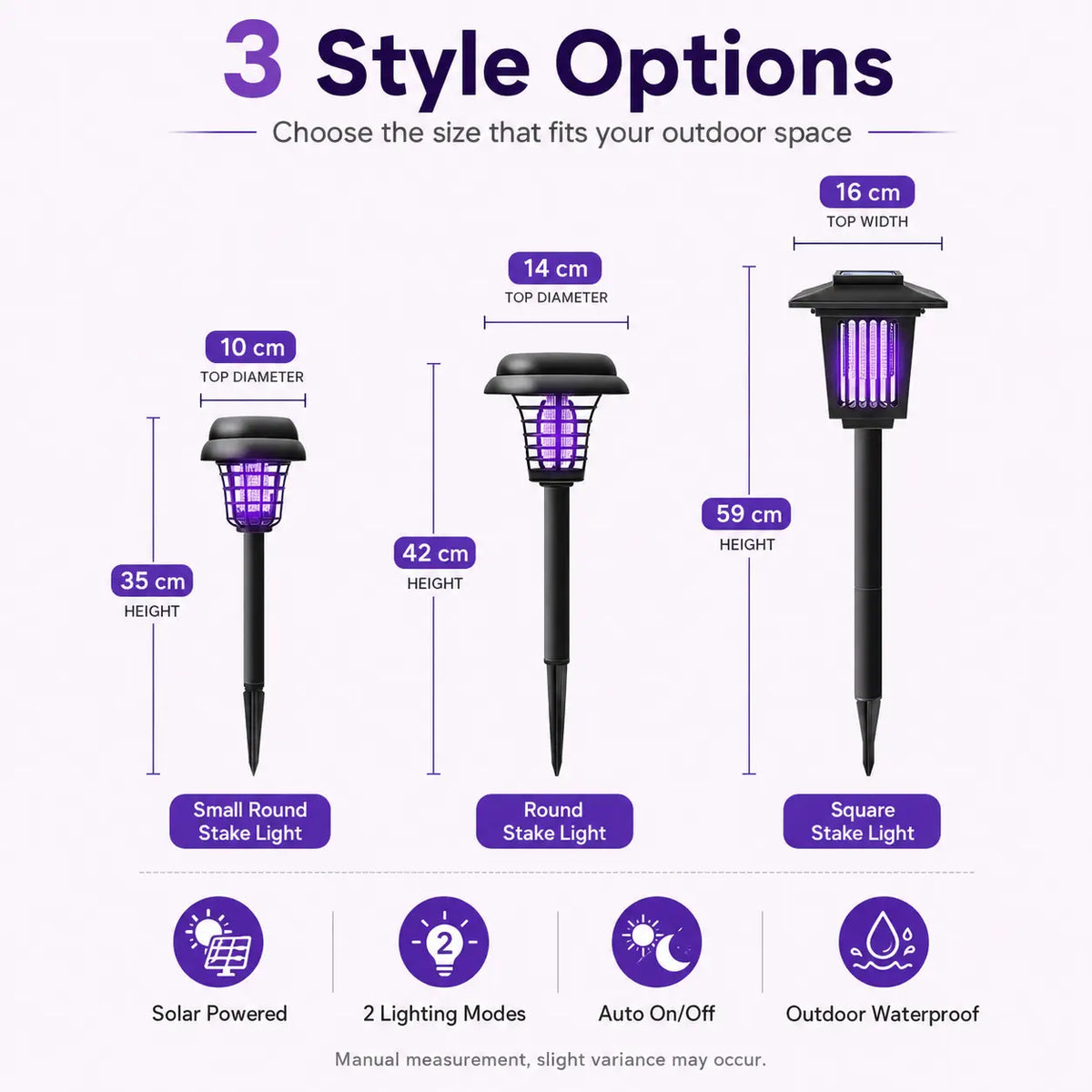 Bug Zapper Solar-Powered Dual-Mode Pathway Light