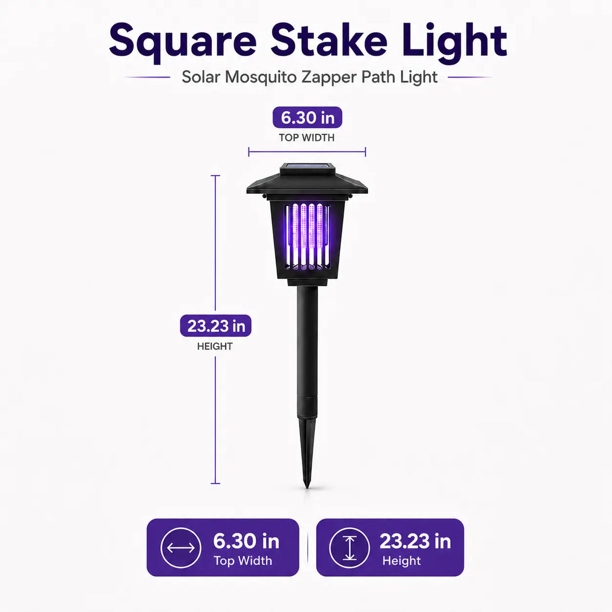 Bug Zapper Solar Weatherproof Dusk Sensor