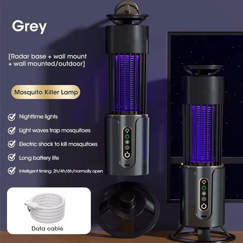 Bug Zapper USB Rechargeable Whisper-Quiet 250 Sq Ft Coverage
