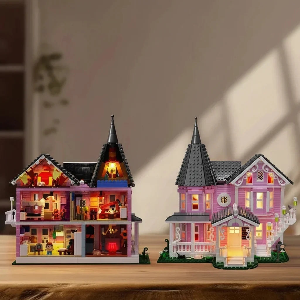 Building Block Set Halloween Integrated LED Lights 1,349 Pieces