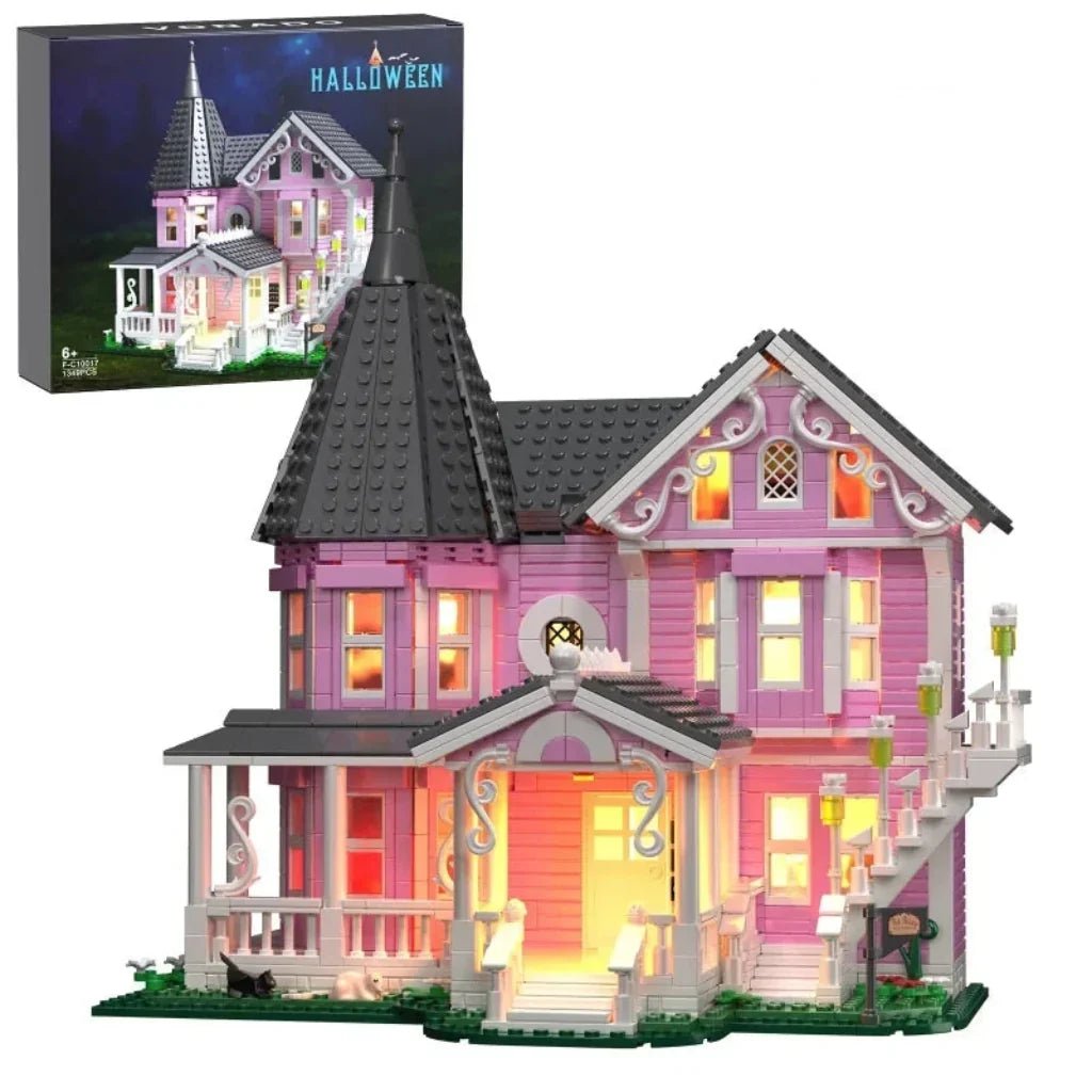 Building Block Set Halloween Integrated LED Lights 1,349 Pieces