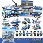 Building Blocks Police Truck Set Ages 6+