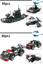 Building Blocks Police Truck Set Ages 6+