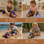 Bulldozer Toy Ball Launcher & Lights
