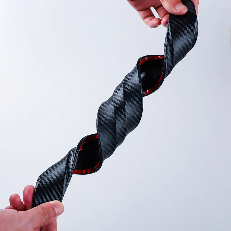 Bumper Protector Strip Carbon Fiber Self-Adhesive Universal Fit