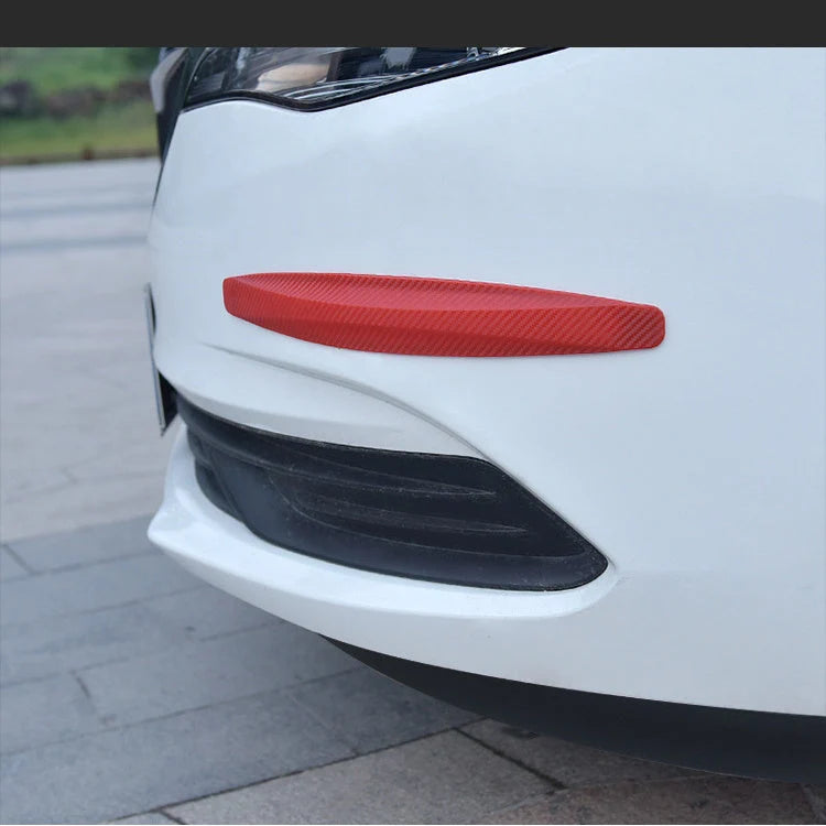 Bumper Protector Strip Carbon Fiber Self-Adhesive Universal Fit