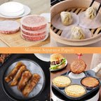 Burger Press Non-Stick Stainless Steel Five Sizes Dishwasher Safe