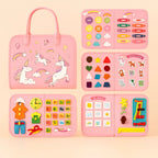 Busy Board Sensory Foldable Felt Travel Case
