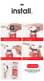 Butane Torch Metal Body Adjustable Flame