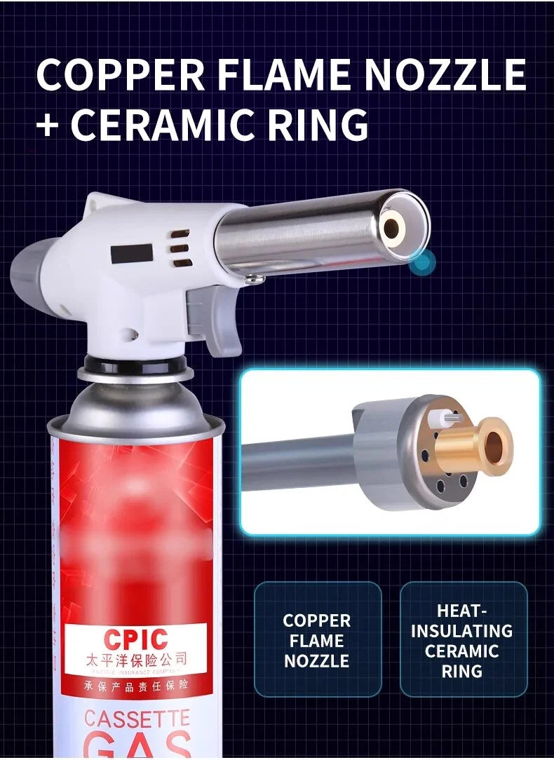 Butane Torch Metal Body Adjustable Flame