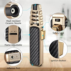 Butane Torch Windproof Triple Blue Flame Refillable