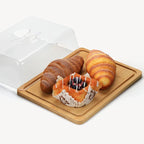 Butter Dish Rectangular Bamboo Lid Keeps Butter Fresh
