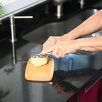 Butter Dish Rectangular Bamboo Lid Keeps Butter Fresh