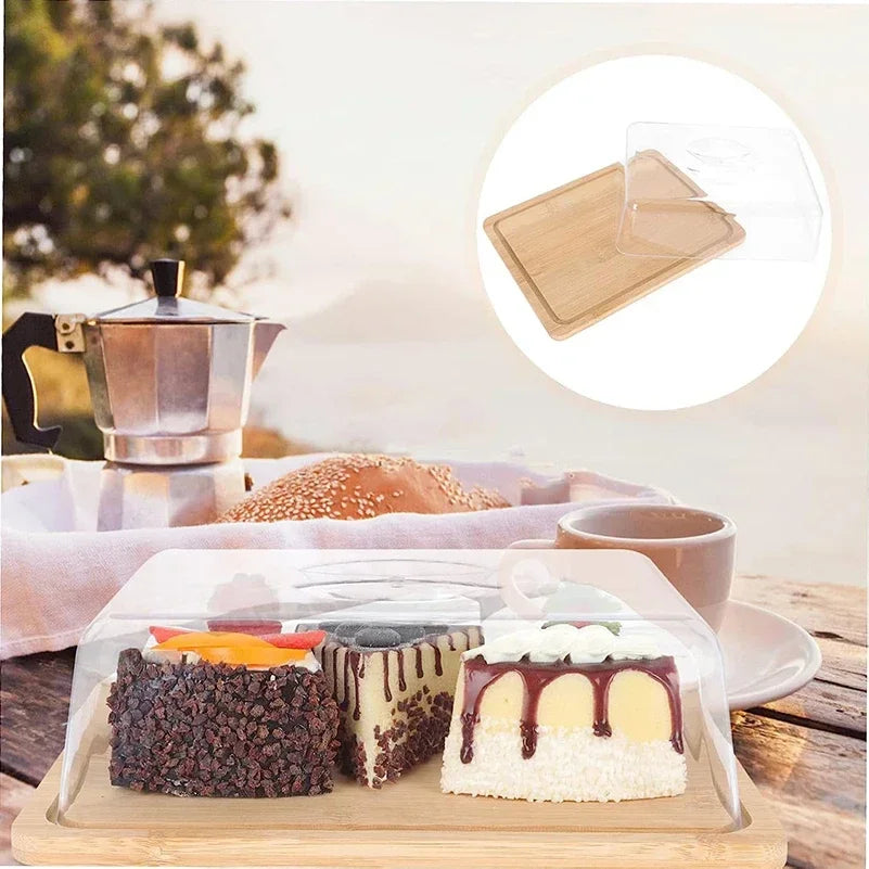 Butter Dish Rectangular Bamboo Lid Keeps Butter Fresh