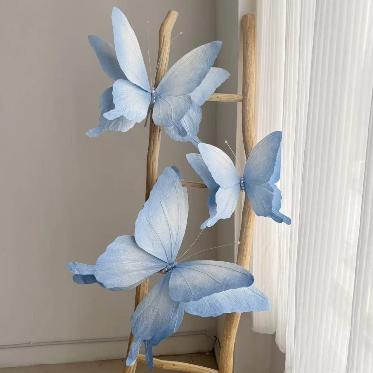 Butterfly Wall Decor Detailed Paper & Wire Easy Hang