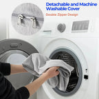 C-Shaped Body Pillow Contoured Support Machine-Washable Cover