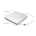 CD/DVD Drive Slim USB Plug-and-Play