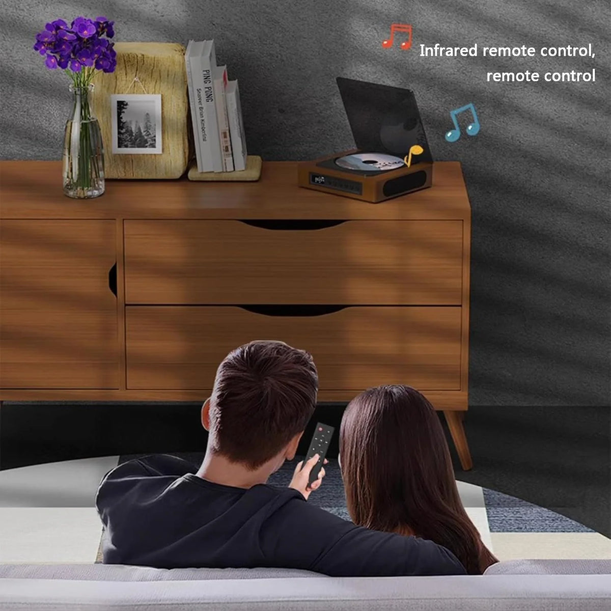 CD Player Bluetooth & FM Radio LCD Display
