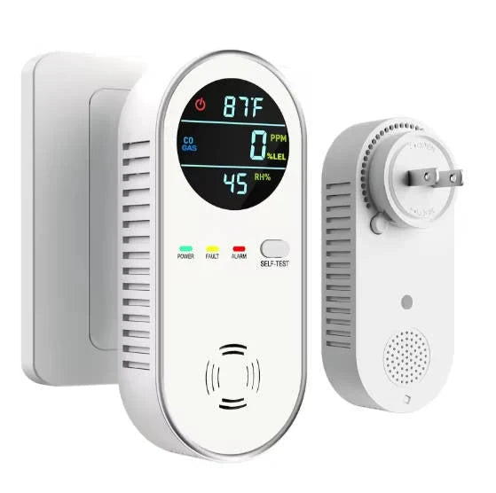 CO & Gas Detector Plug-In 85 dB Alarm