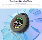 CO2 Monitor Portable Rechargeable 3-In-1 Temp & Humidity