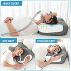 CPAP Pillow Memory Foam Dual Mask Cutouts