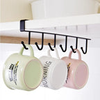 Cabinet Door Rack Nail-Free Wrought Iron 22 lb Capacity