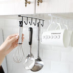 Cabinet Door Rack Nail-Free Wrought Iron 22 lb Capacity