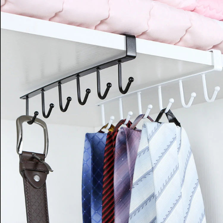 Cabinet Door Rack Nail-Free Wrought Iron 22 lb Capacity
