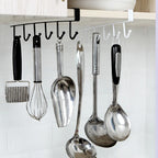 Cabinet Door Rack Nail-Free Wrought Iron 22 lb Capacity