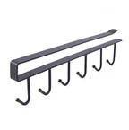 Cabinet Door Rack Nail-Free Wrought Iron 22 lb Capacity