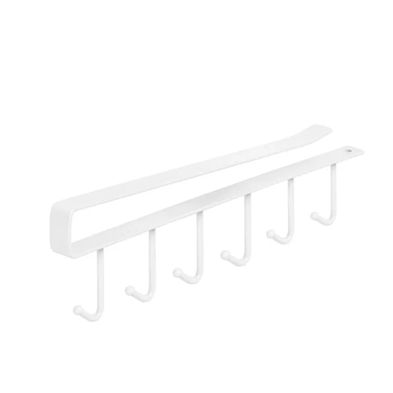 Cabinet Door Rack Nail-Free Wrought Iron 22 lb Capacity