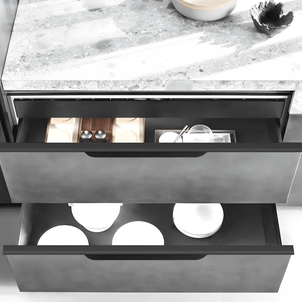 Cabinet Edge Pull Angled Profile & Anti-Fingerprint