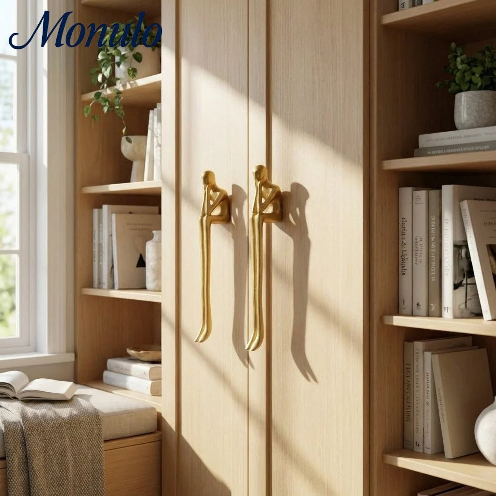 Cabinet Handle Minimalist Scandinavian Brass Silver Pink